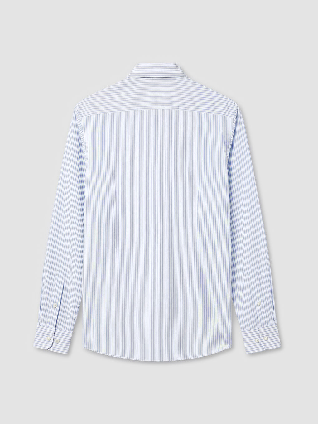 Mavi Slim Fit Çizgili Erkek Gömlek-5