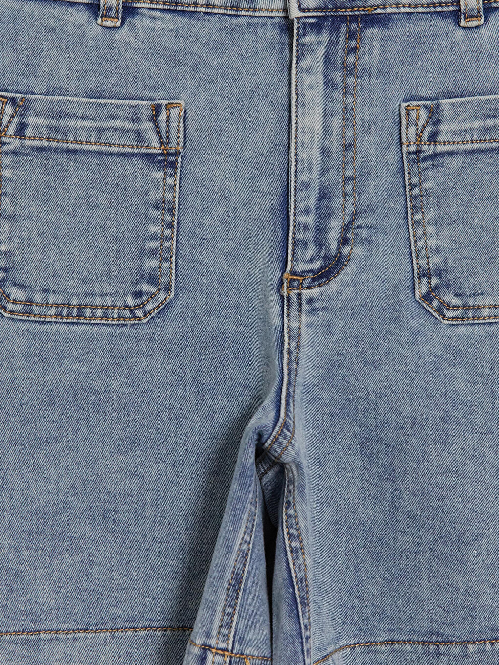 Bej Regular Fit Kadın Jean Şort-1