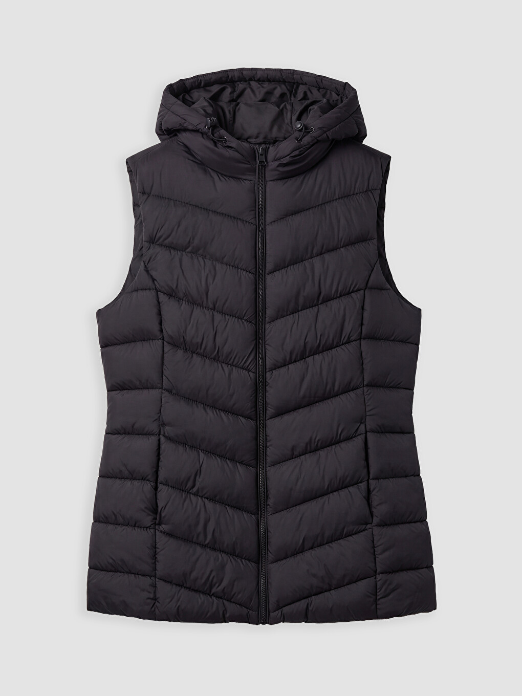Hooded Women's Puffer Gilet-5
