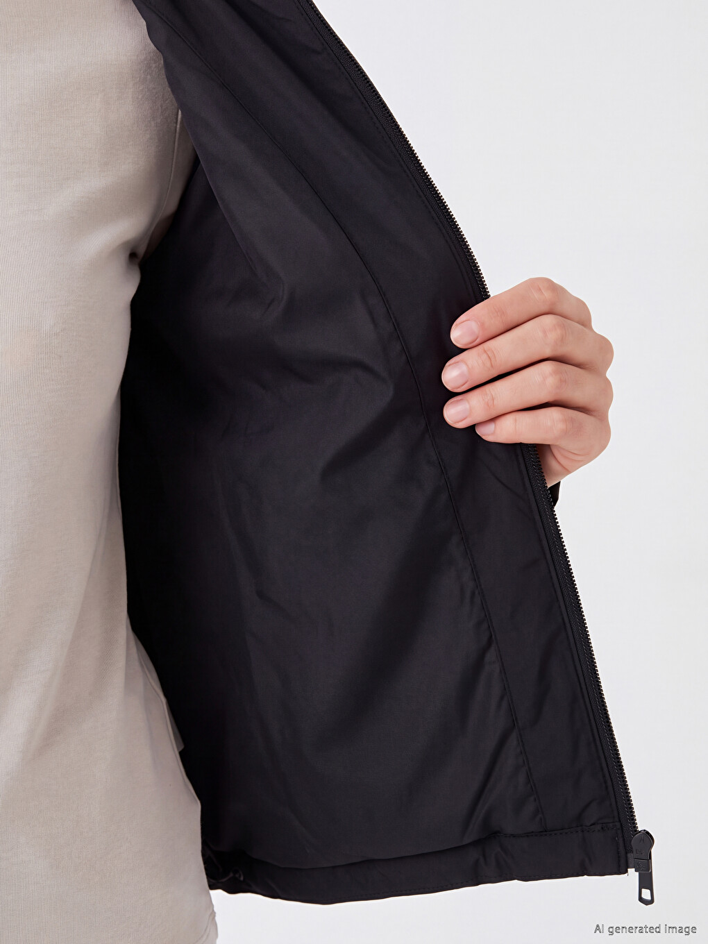 Hooded Women's Puffer Gilet-3