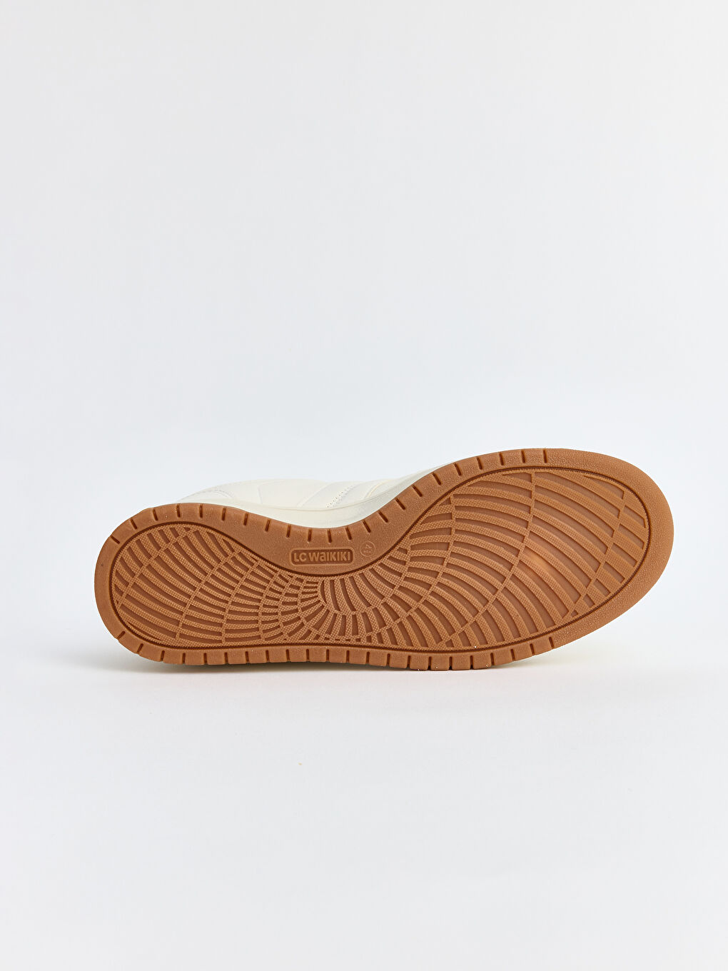 Ekru Deri Görünümlü Erkek Spor Ayakkabı-3