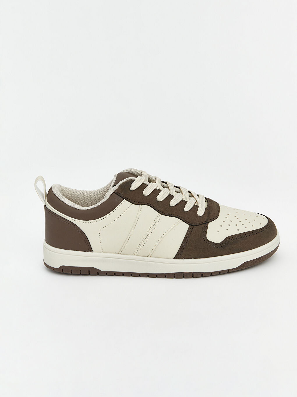 Kahverengi Deri Görünümlü Erkek Spor Ayakkabı-1