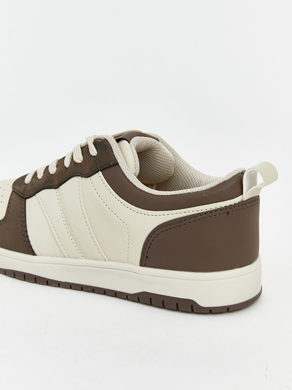 Kahverengi Deri Görünümlü Erkek Spor Ayakkabı-4