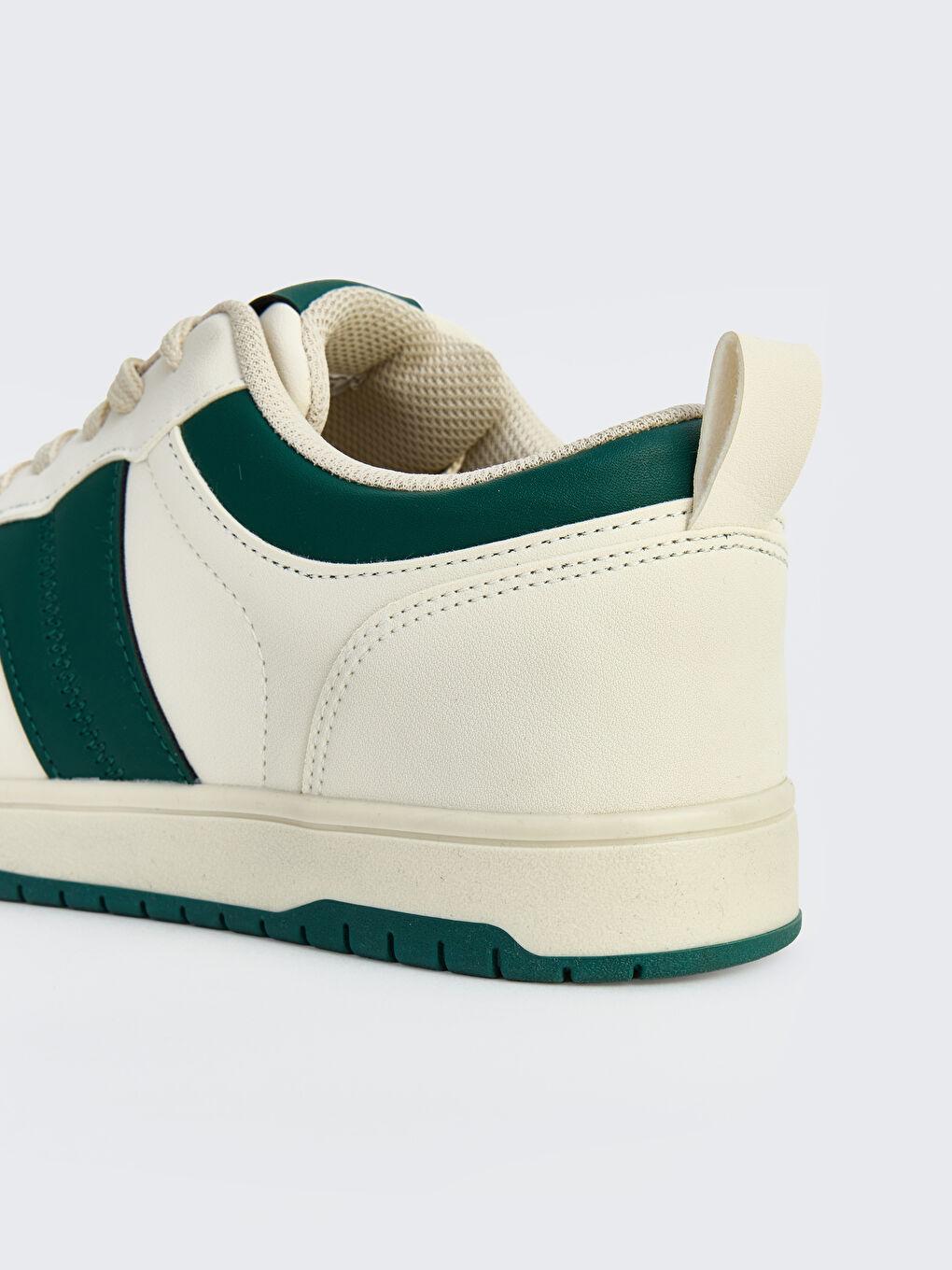 Yeşil Deri Görünümlü Erkek Spor Ayakkabı-4