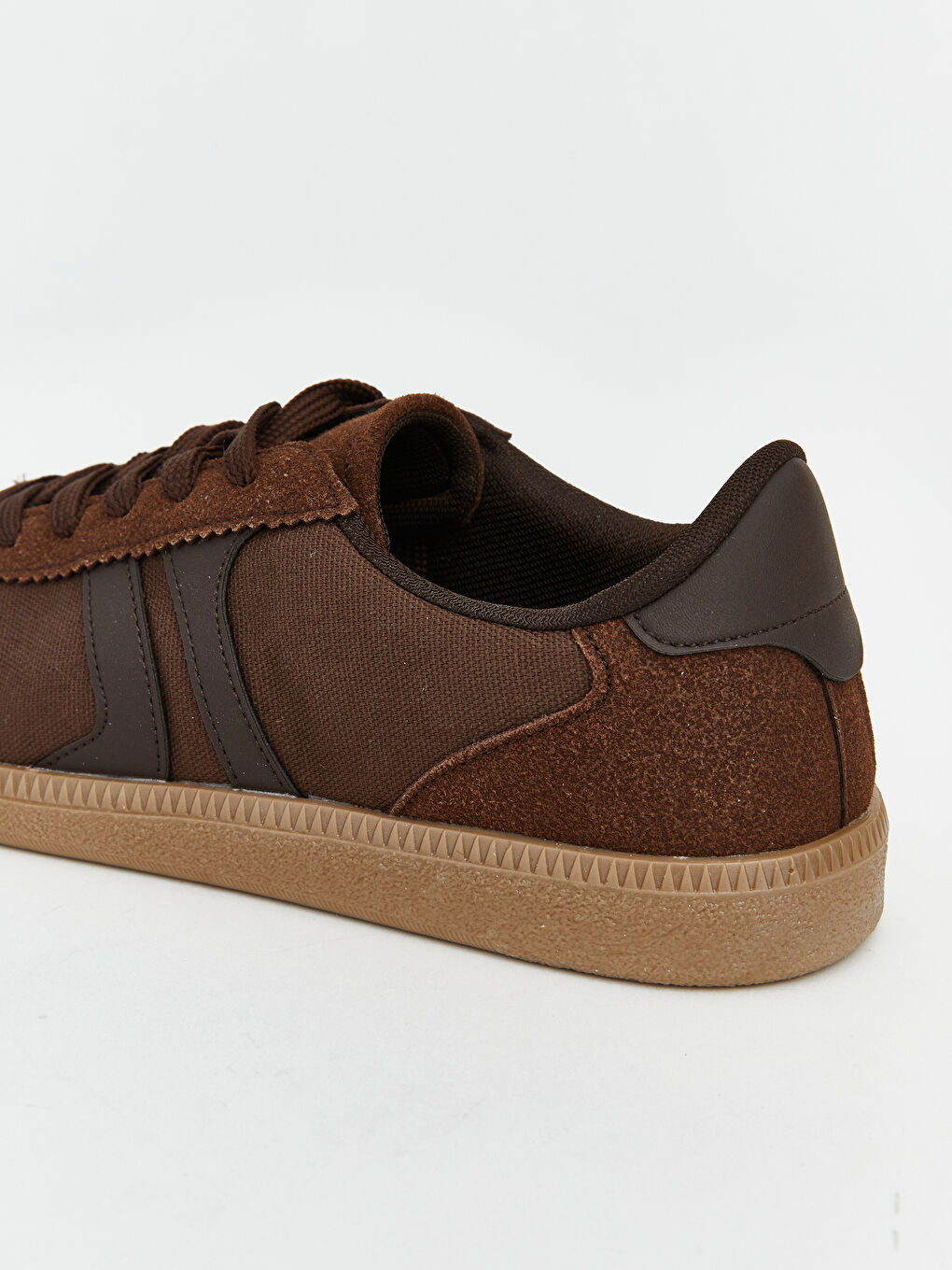 Kahverengi Süet Görünümlü Kadın Spor Ayakkabı-4