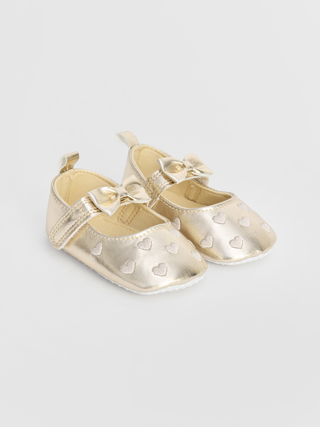 Heart Embroidered Baby Girls' Pre-walking Ballet Flats