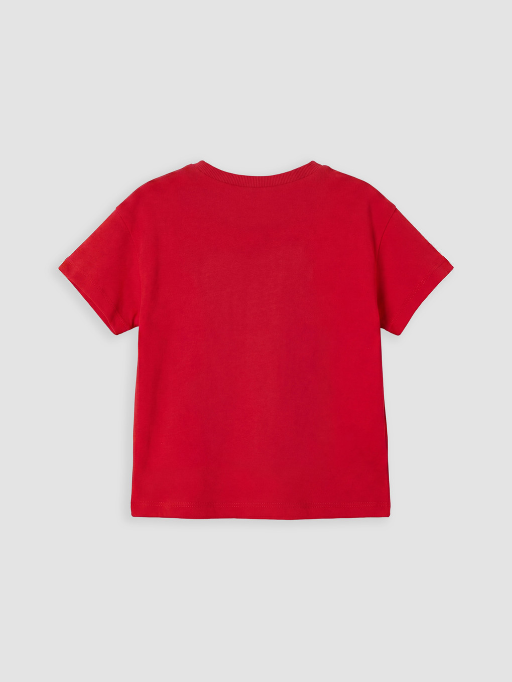 Crew Neck Printed Girls' T-shirt-1
