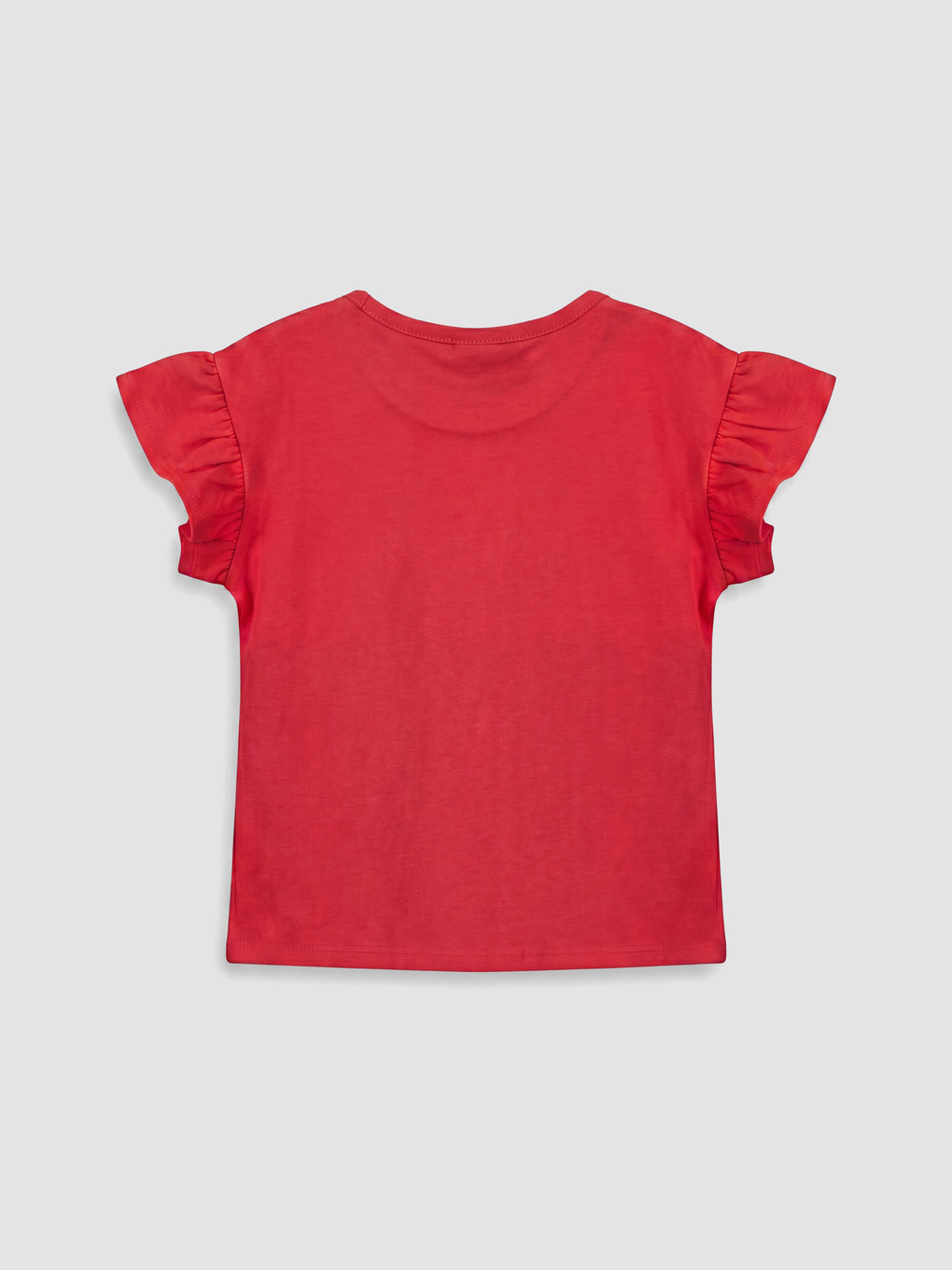 Crew Neck Lilo & Stitch Printed Girls' T-shirt-1