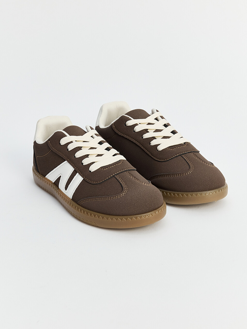 Faux Leather Girls' Sneakers