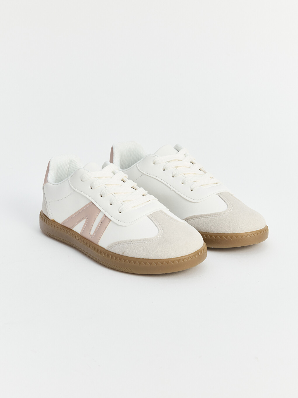 Faux Leather Girls' Sneakers