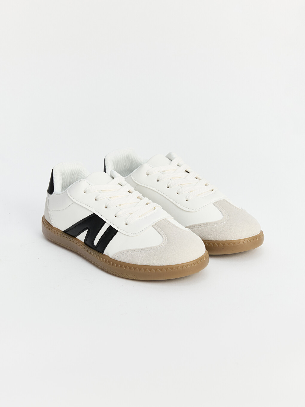 Faux Leather Girls' Sneakers