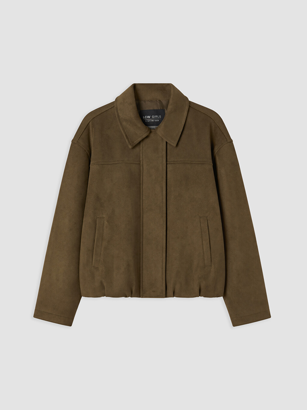 Suede Look Girls' Coat
