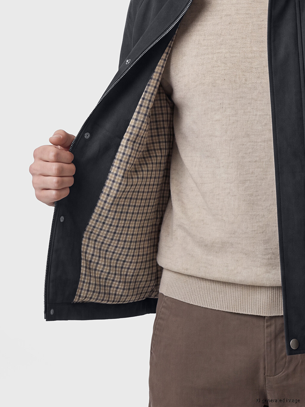 Regular Fit Shirt Collar Men's Jacket-4