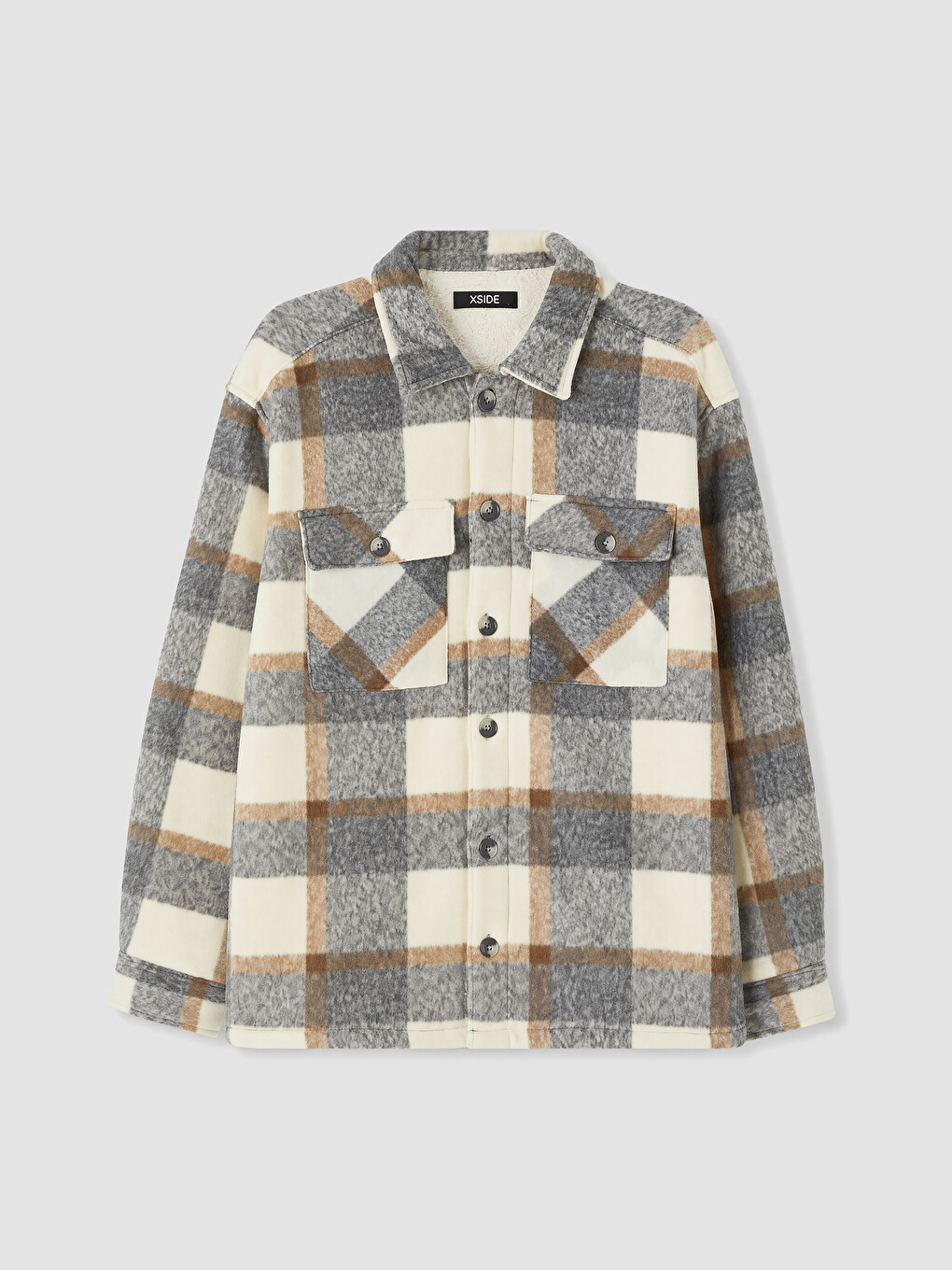 Торлы Өрнекті Ерлердің Lumberjack Күртесі-5