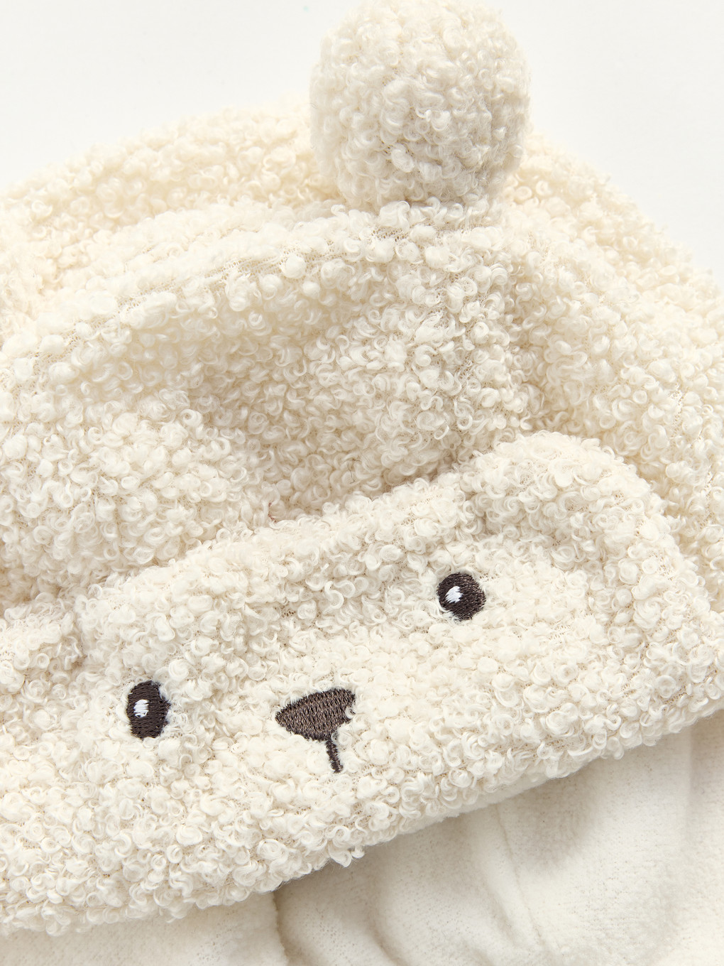 Embroidered Plush Baby Boys' Snow Hat-1