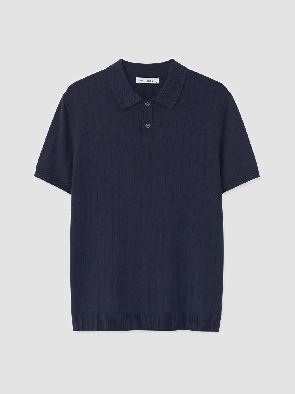 Lacivert Polo Yaka Erkek Triko Tişört