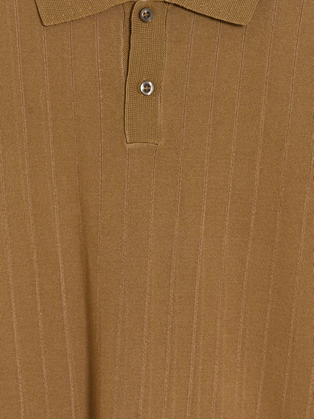Sarı Polo Yaka Erkek Triko Tişört-2