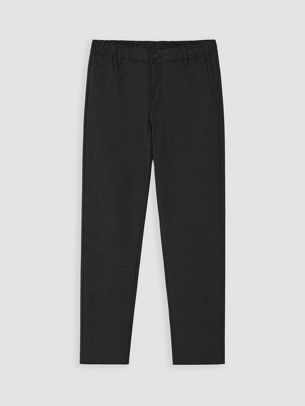 Siyah Regular Fit Gabardin Erkek Pantolon