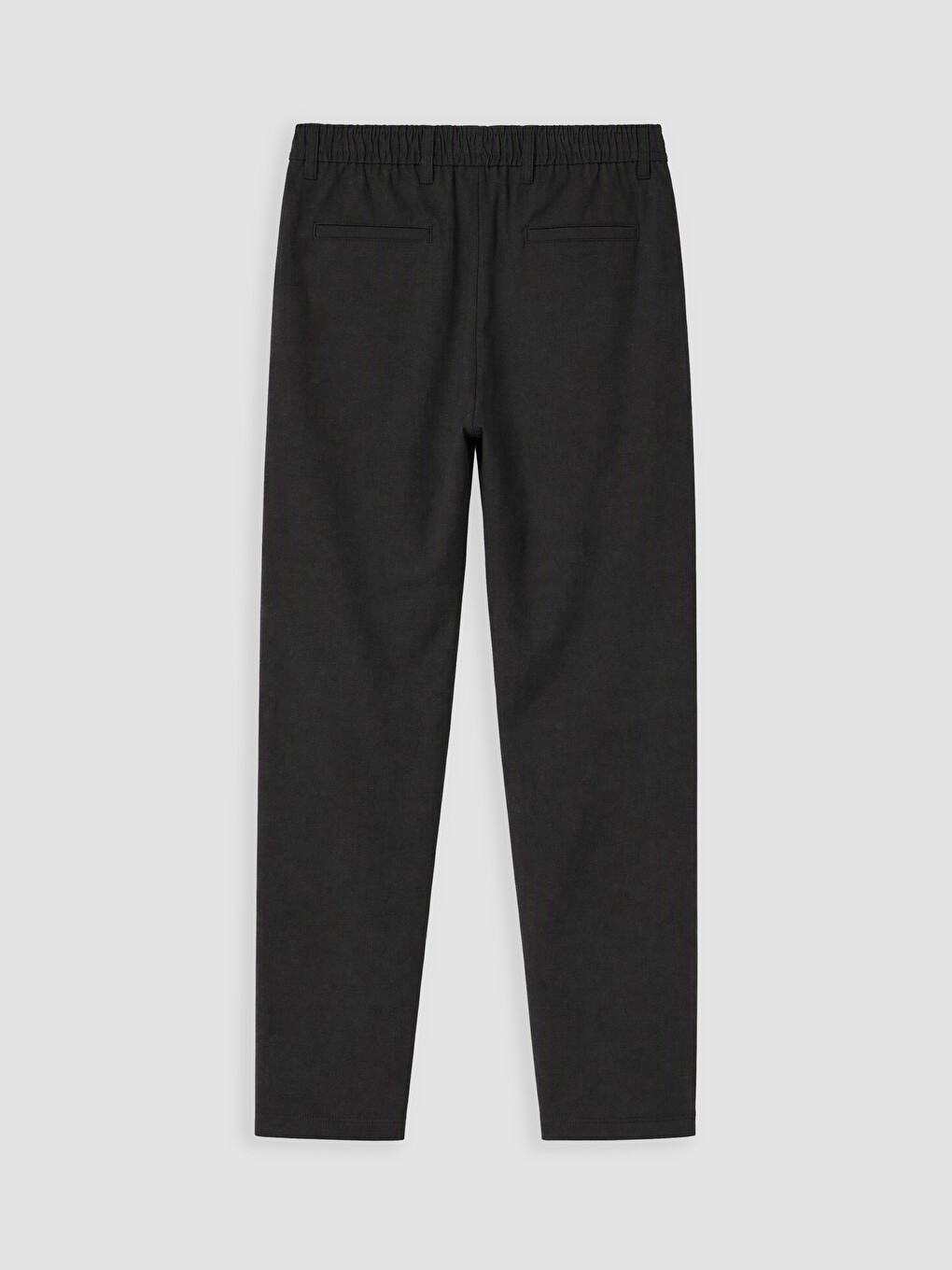 Siyah Regular Fit Gabardin Erkek Pantolon-2