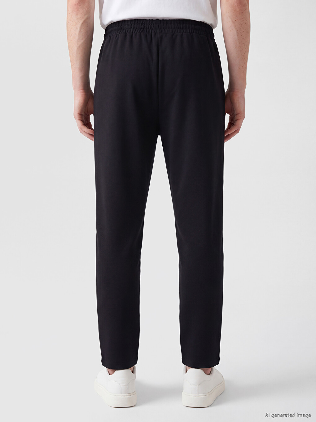 Siyah Regular Fit Erkek Eşofman Altı-3
