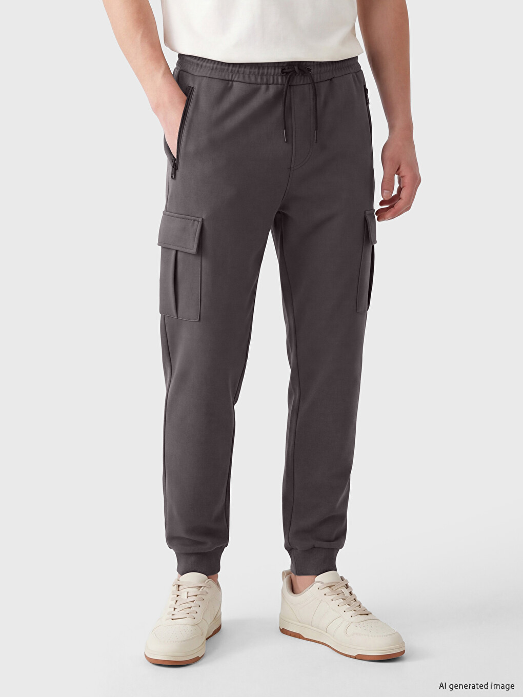 Antrasit Regular Fit Erkek Jogger Eşofman Altı-1