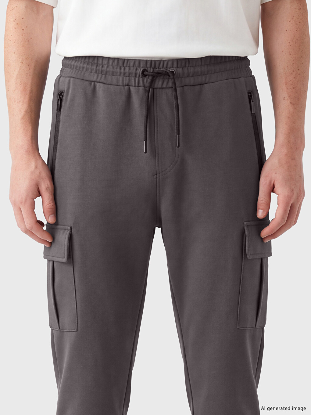 Antrasit Regular Fit Erkek Jogger Eşofman Altı-2