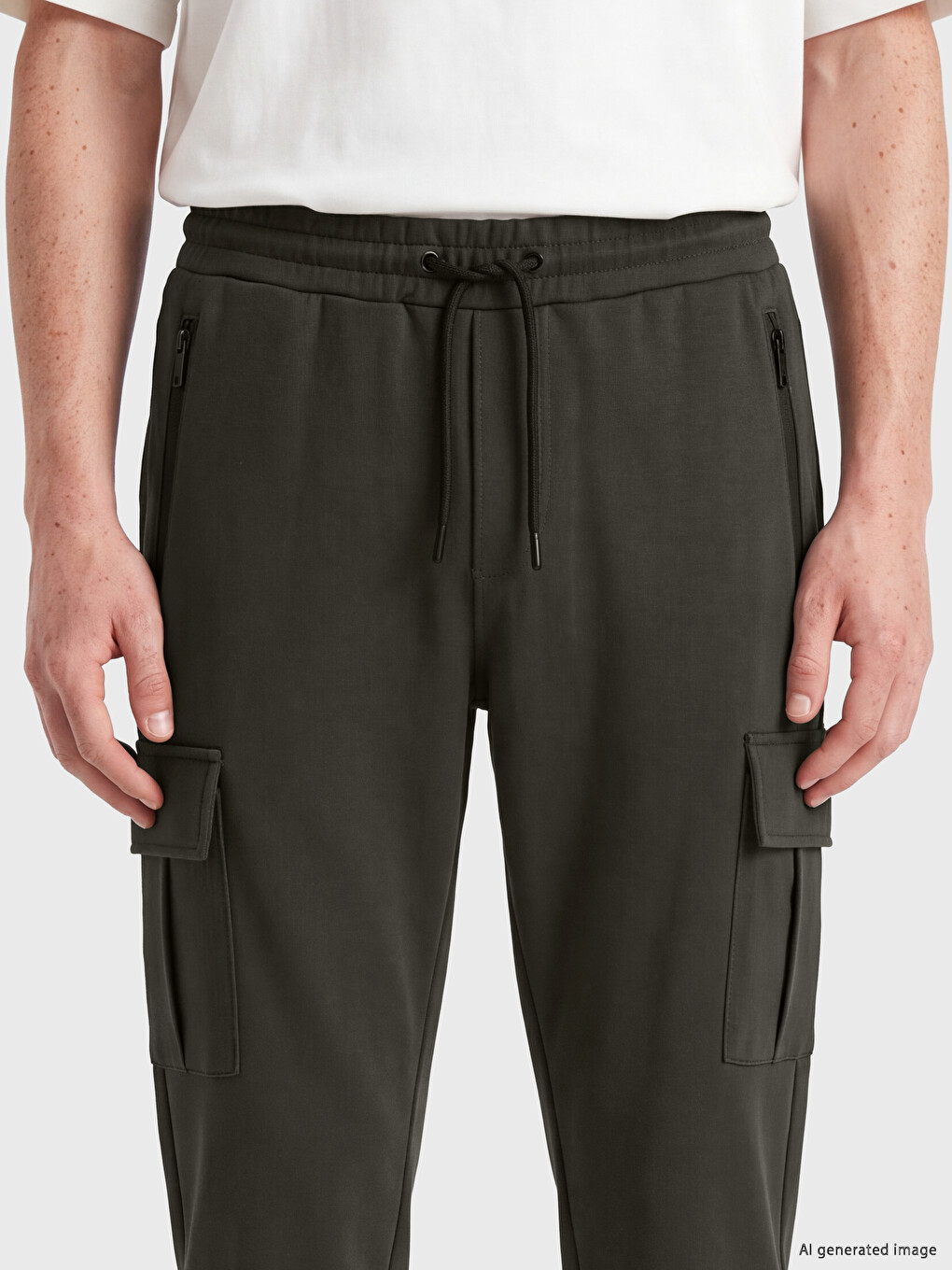 Yeşil Regular Fit Erkek Jogger Eşofman Altı-2
