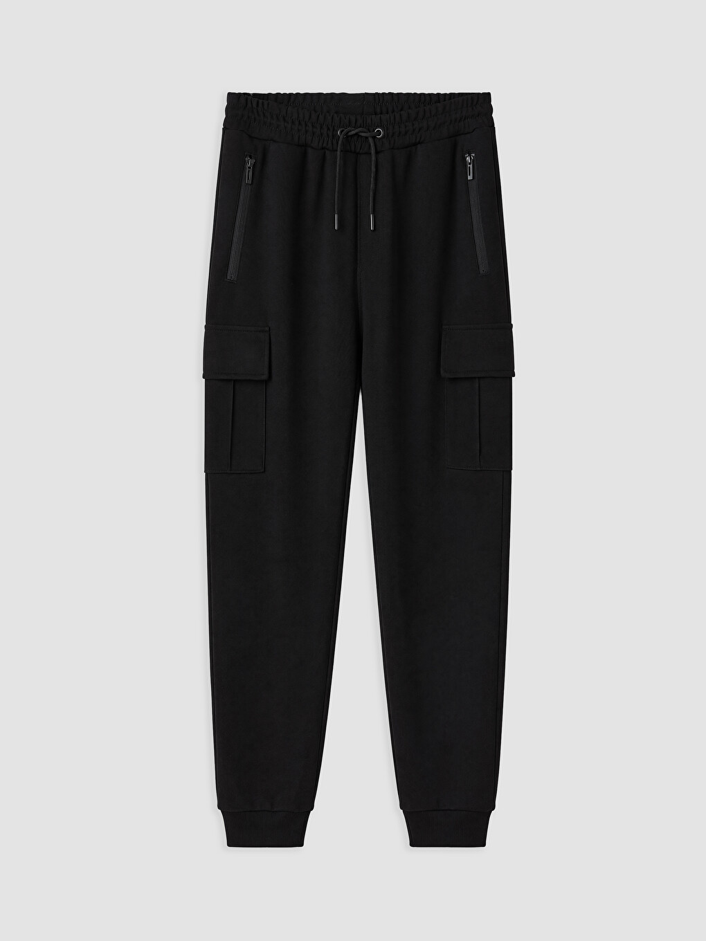 Siyah Regular Fit Erkek Jogger Eşofman Altı-4
