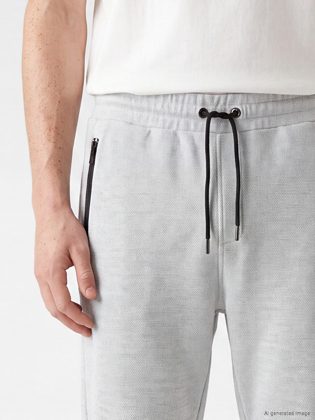 Gri Regular Fit Erkek Jogger Eşofman Altı-2