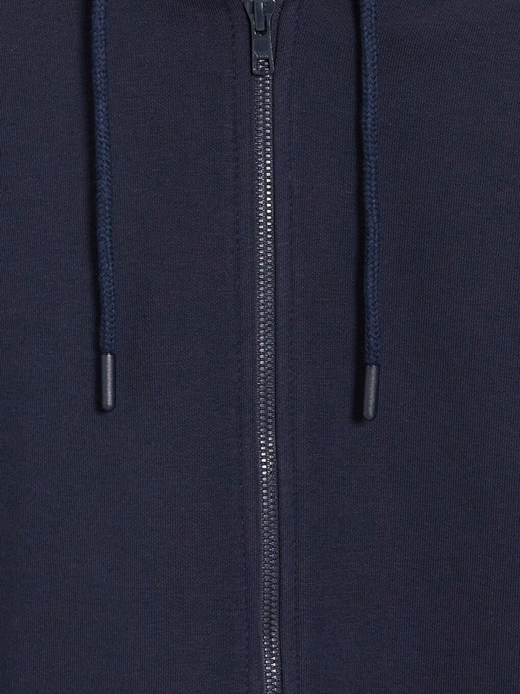 Lacivert Regular Fit Kapüşonlu Erkek Fermuarlı Sweatshirt-5
