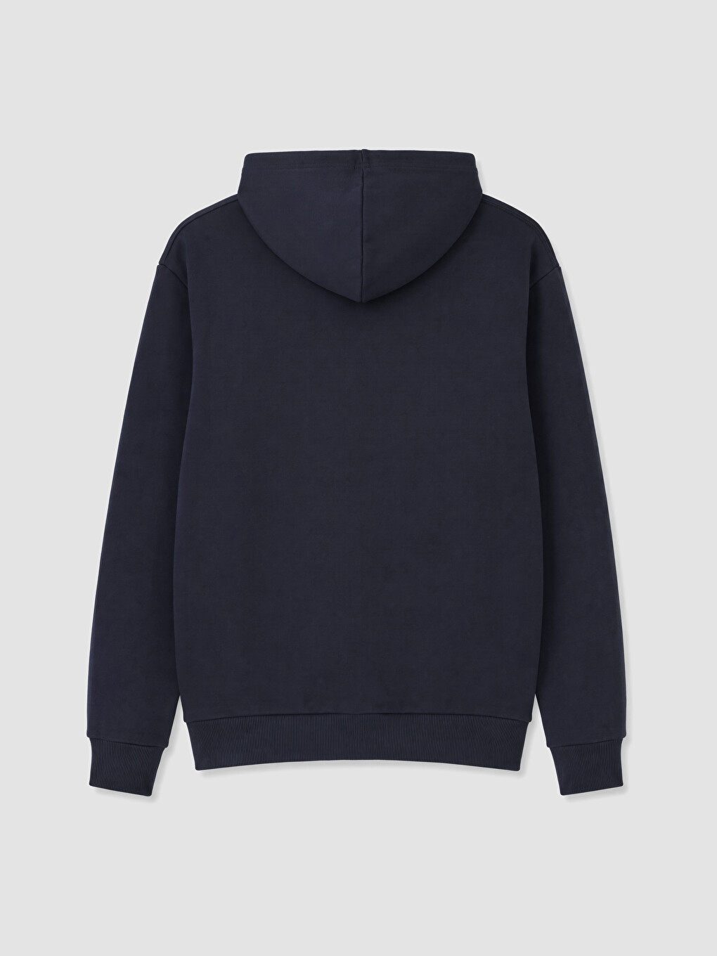 Lacivert Regular Fit Kapüşonlu Erkek Fermuarlı Sweatshirt-7