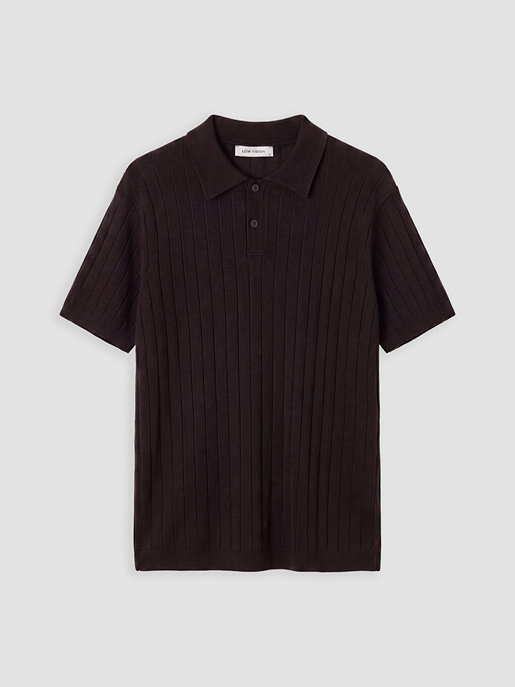 Siyah Polo Yaka Regular Fit Erkek Triko Tişört-4