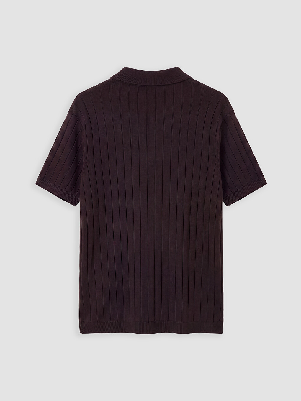Siyah Polo Yaka Regular Fit Erkek Triko Tişört-6