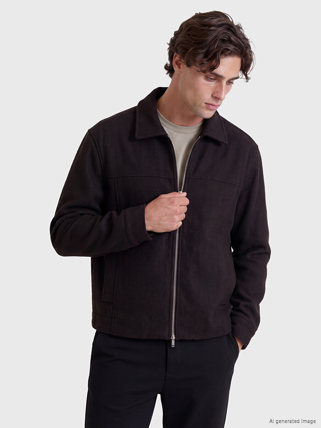 Regular Fit Men's Jacket-1