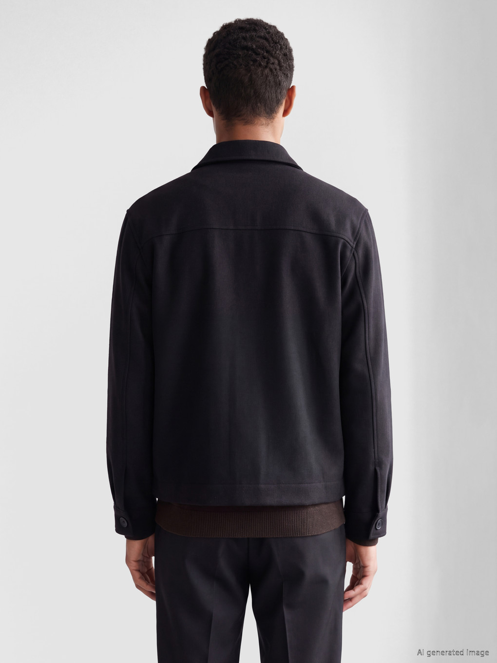 Shirt Collar Men's Coat-3