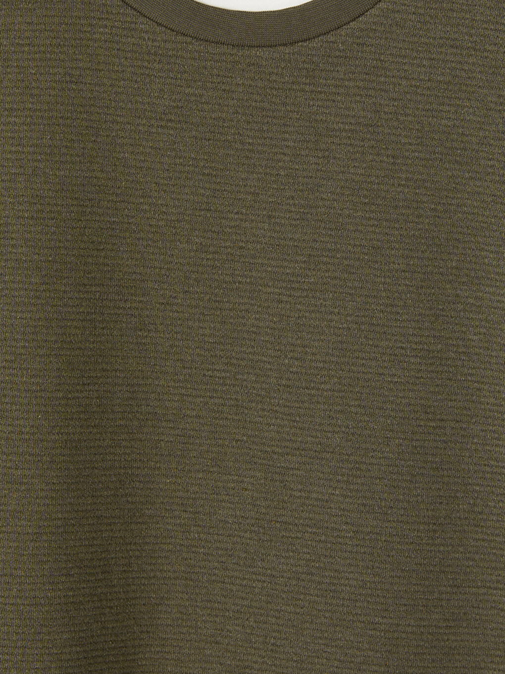 Yeşil Bisiklet Yaka Erkek Sweatshirt-5