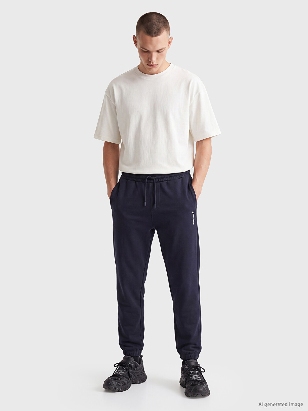 Pantaloni De Trening Jogger Regular Fit Pentru Bărbați-1