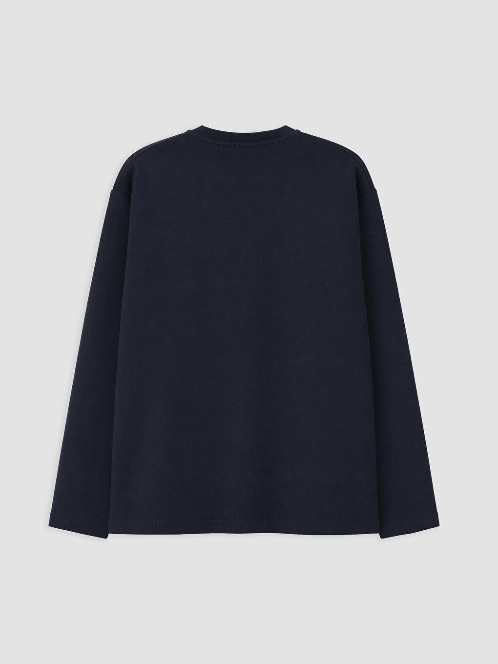 Lacivert Bisiklet Yaka Erkek Sweatshirt-5