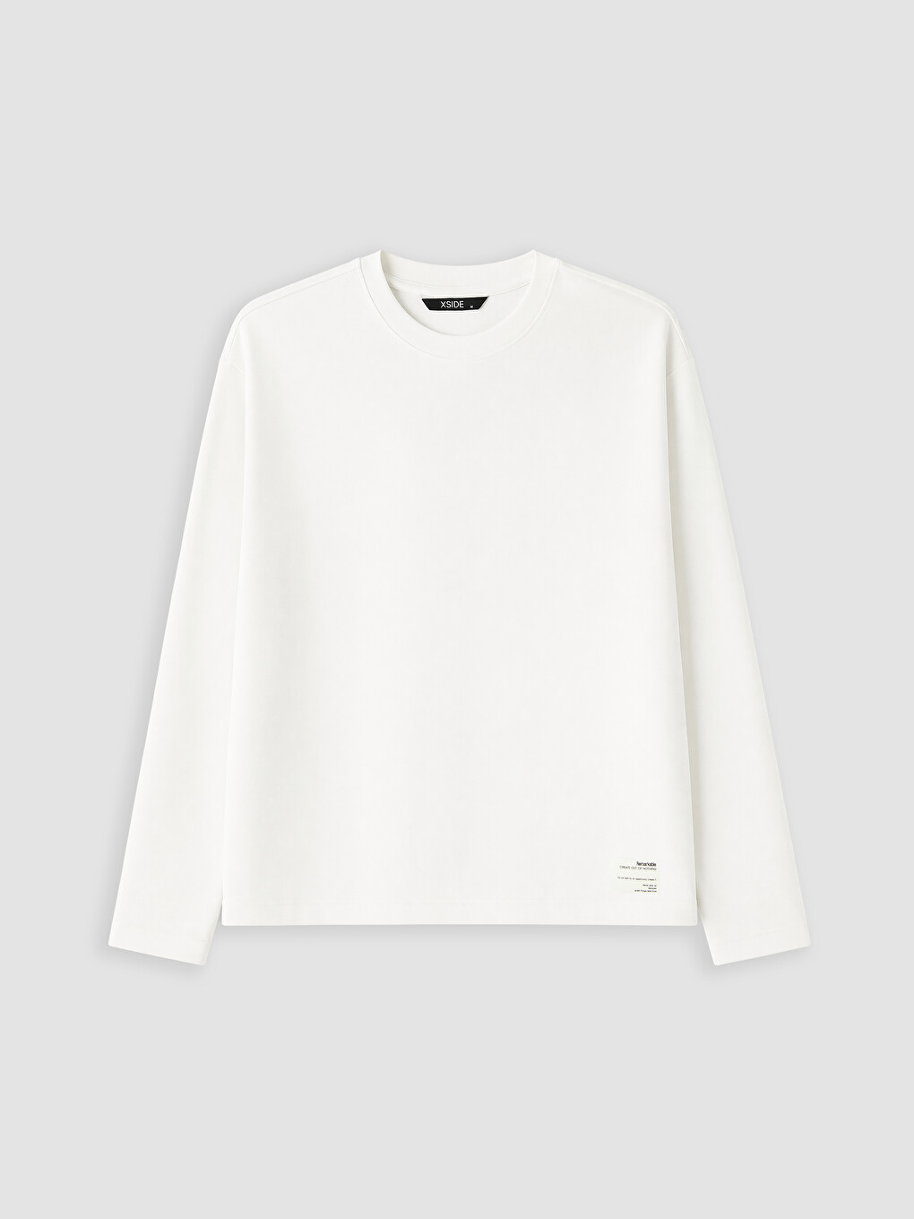 Ekru Bisiklet Yaka Erkek Sweatshirt-4