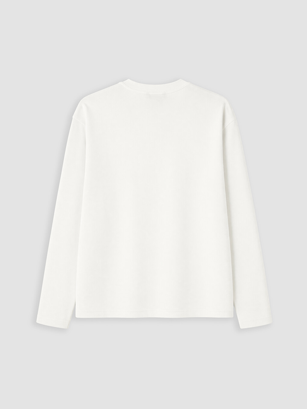 Ekru Bisiklet Yaka Erkek Sweatshirt-6