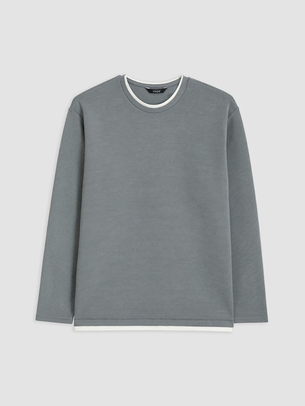 Mavi Bisiklet Yaka Erkek Sweatshirt-4