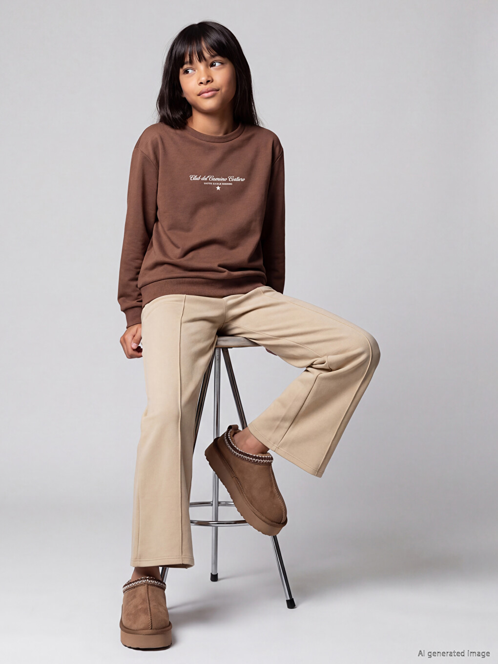 Wide Leg Girls' Sweatpants