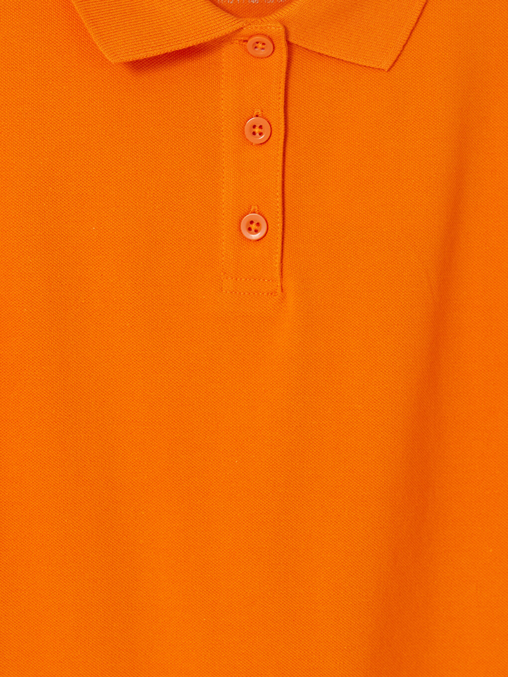 Polo Collar Girls' Pique T-shirt-2