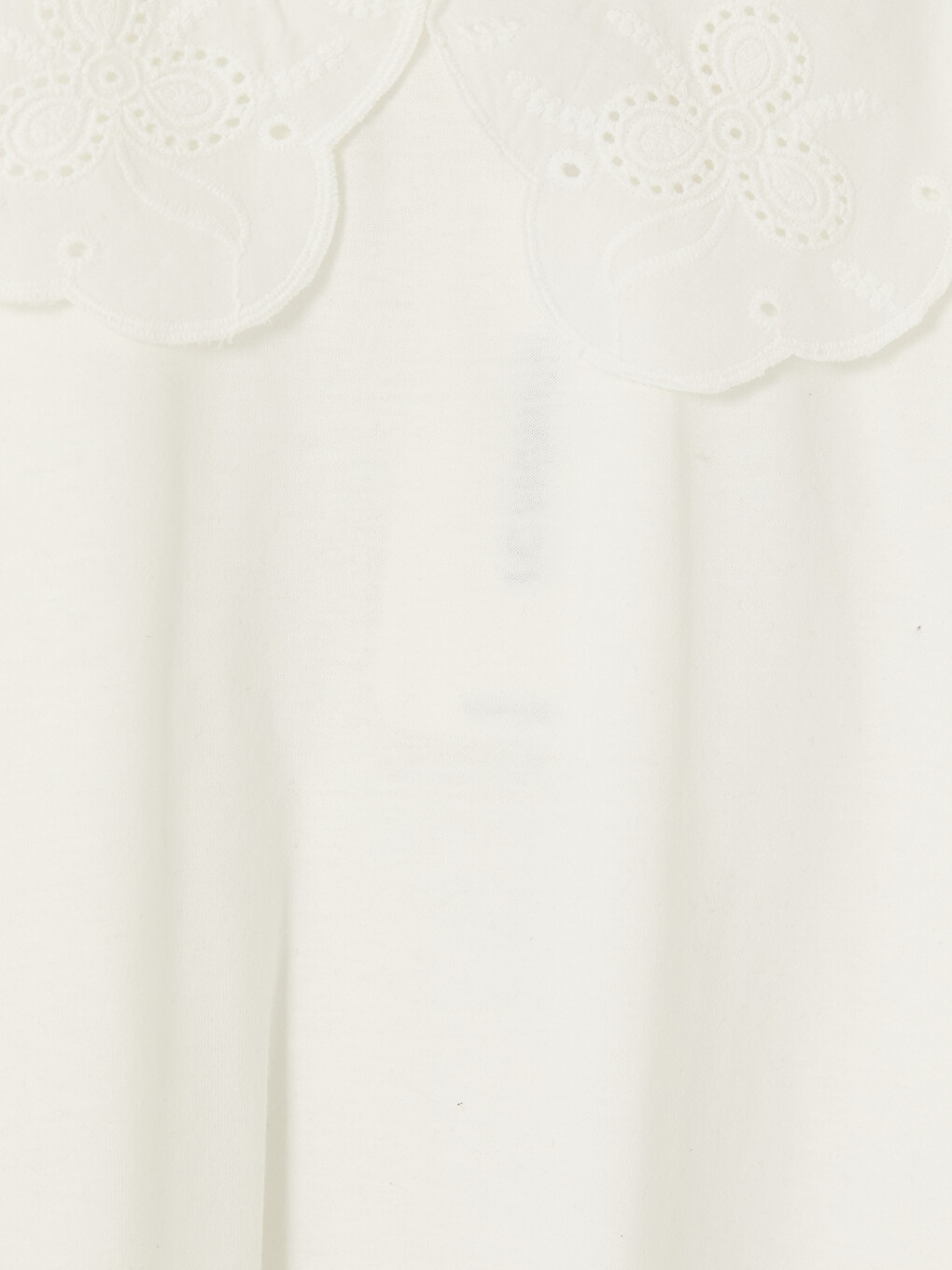 Peter Pan Collar Embroidered Girls' T-shirt-1