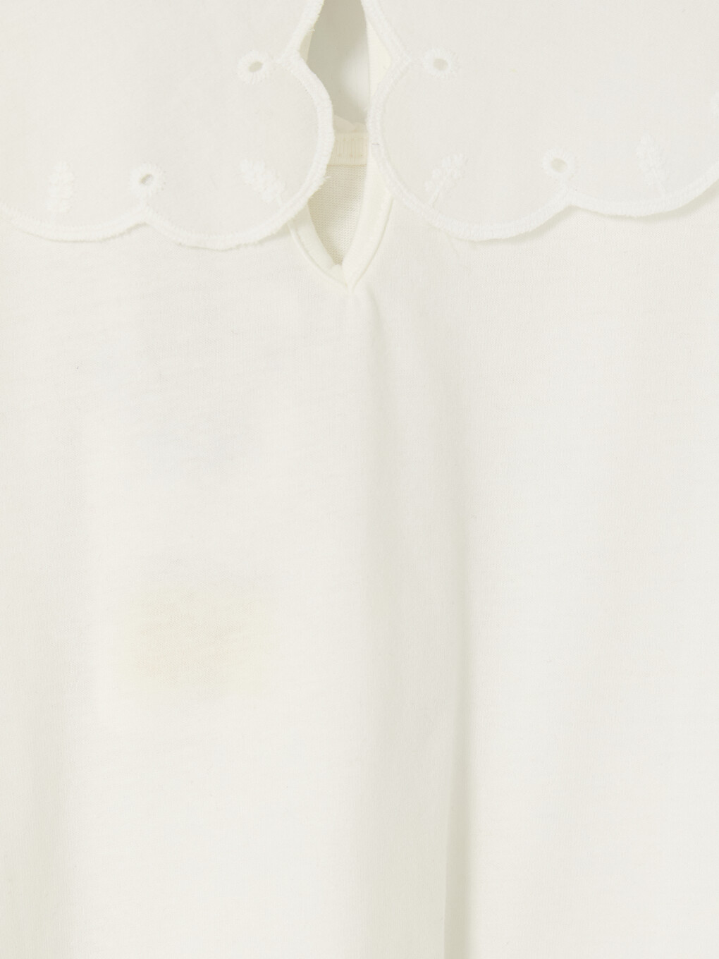 Peter Pan Collar Embroidered Girls' T-shirt-2