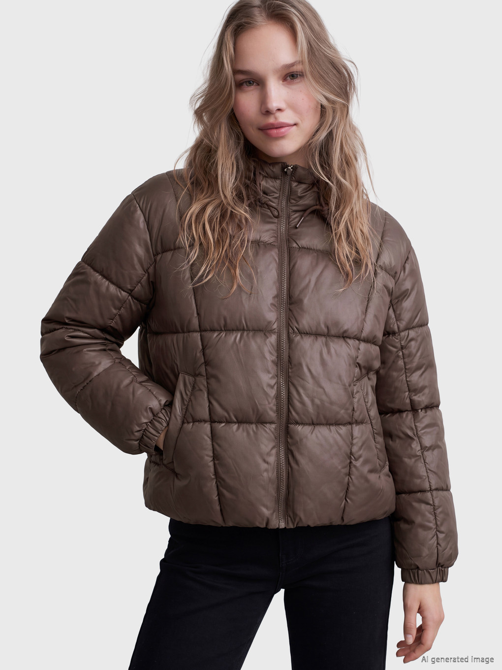 Hooded Women's Puffer Coat