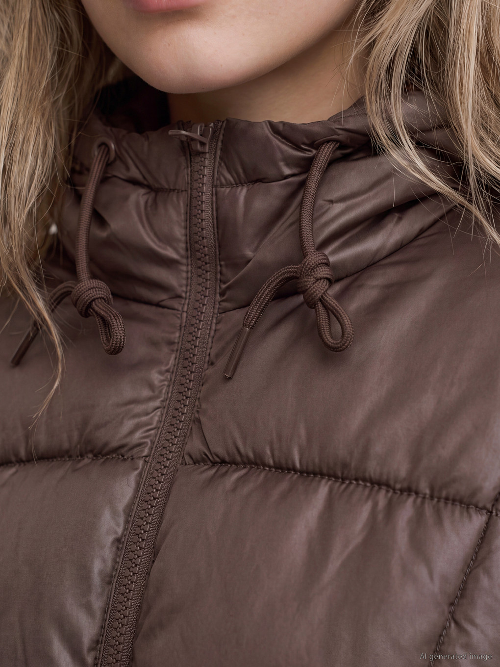 Hooded Women's Puffer Coat-2