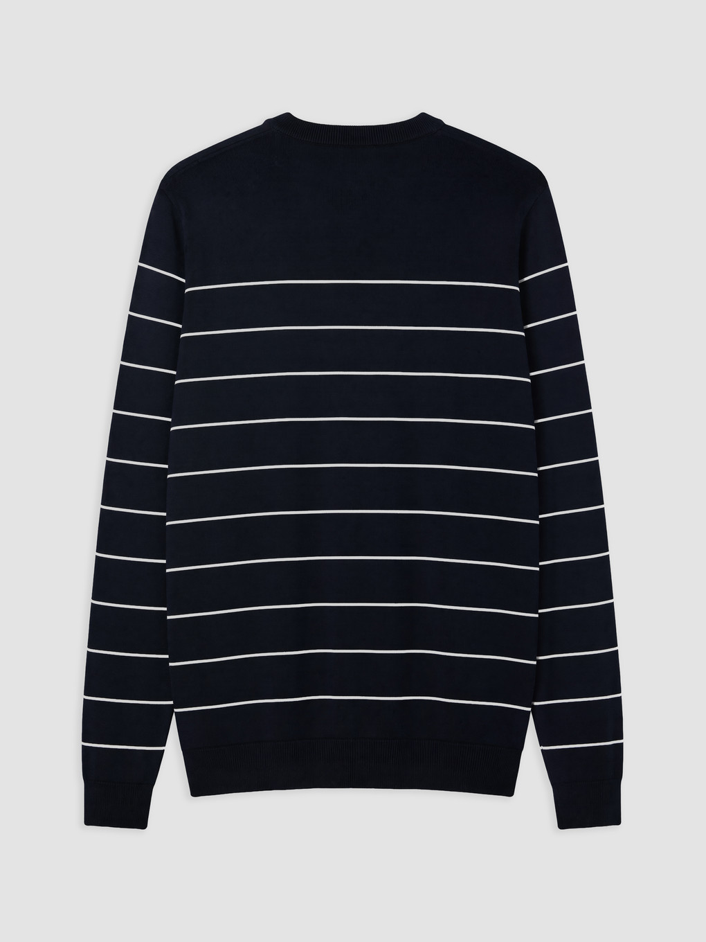 Crew Neck Striped Men's Knitwear Sweater-5