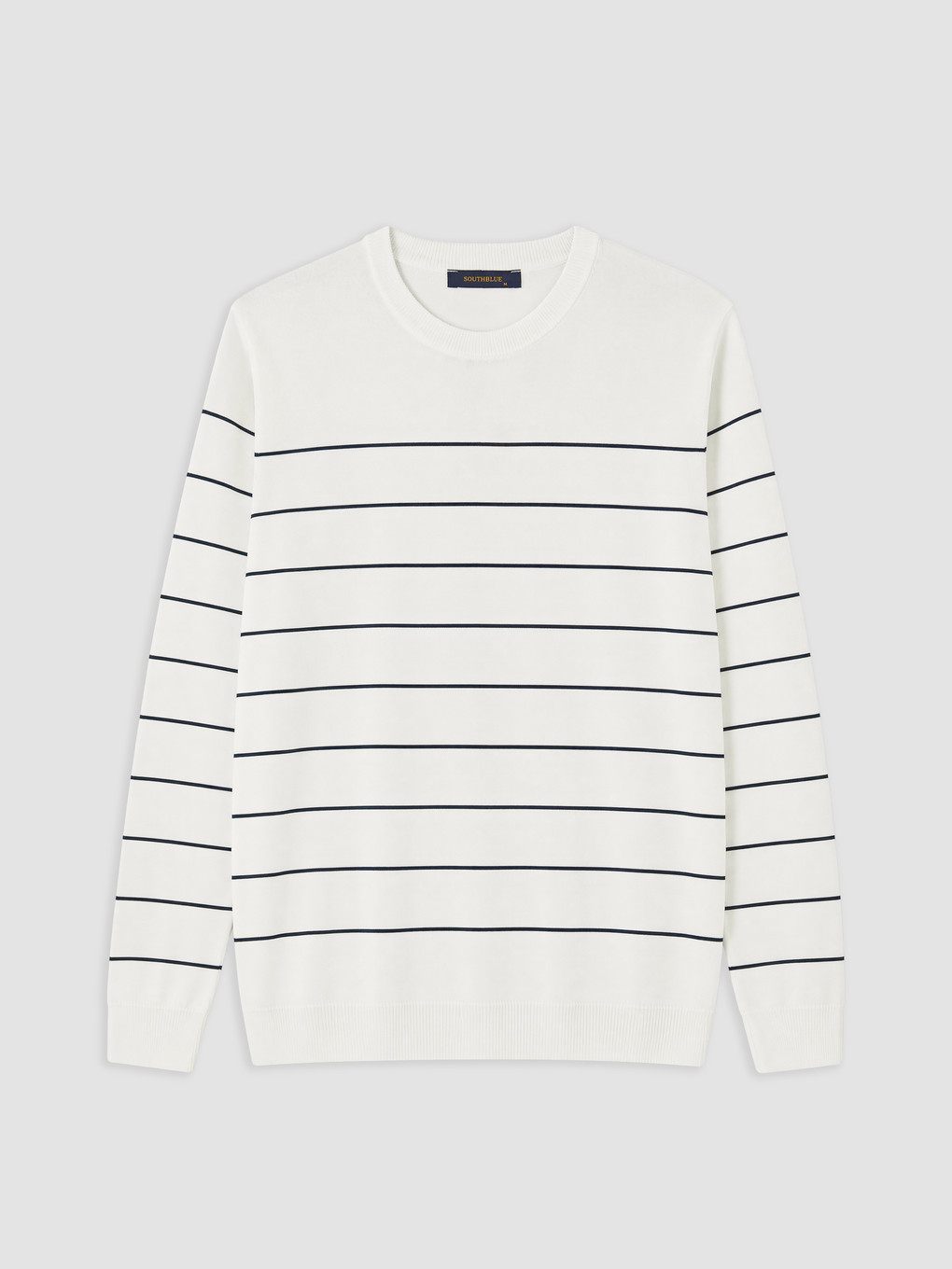 Crew Neck Striped Men's Knitwear Sweater-4