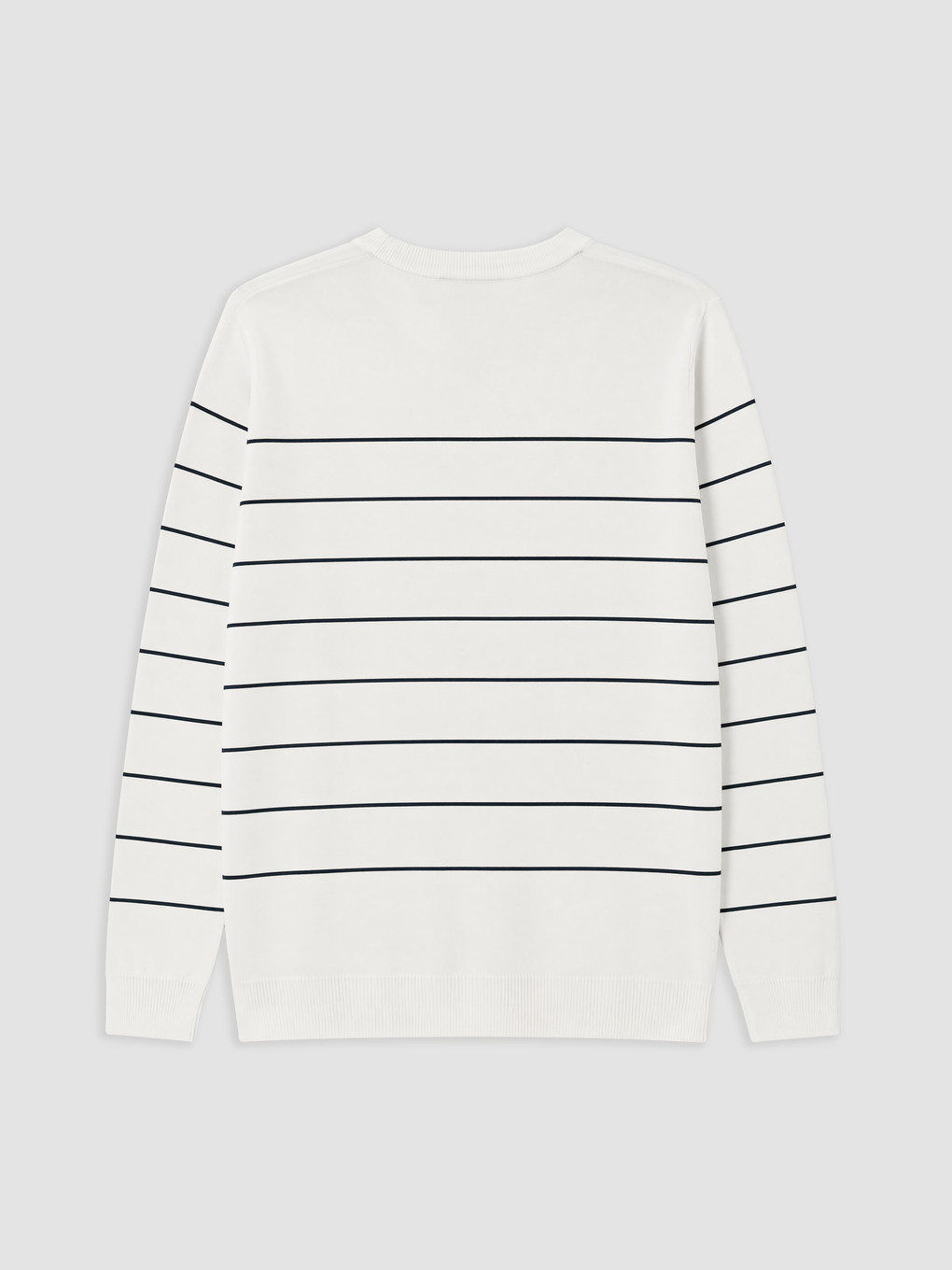 Crew Neck Striped Men's Knitwear Sweater-5